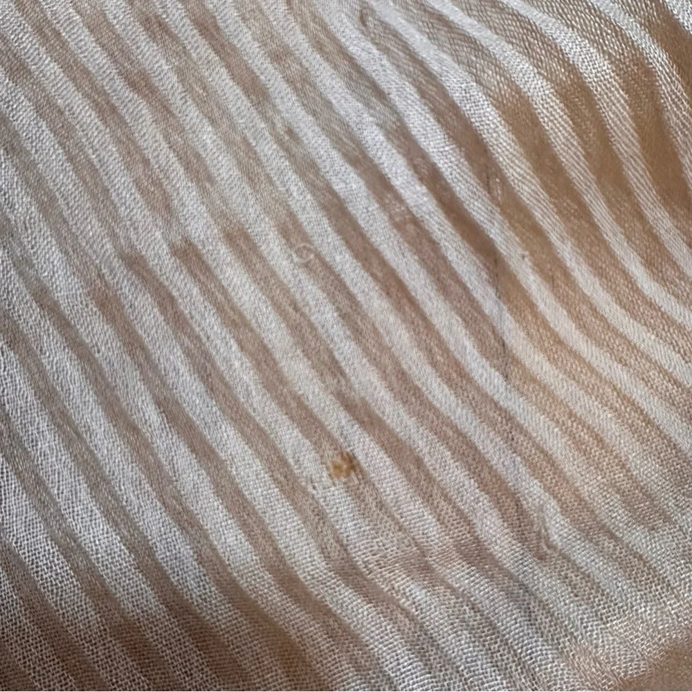 AGNONA  Pleated Scarf  with Flaws(b2)